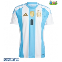 Argentina Angel Di Maria #11 Hjemmedrakt Copa America 2024 Kortermet